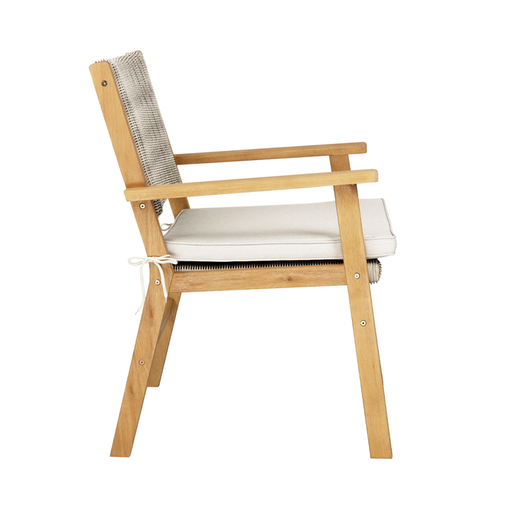 CAPRI ΚΑΡΕΚΛΑ ΛΕΥΚΟ ΓΚΡΙ 64.2x60x88.5cm