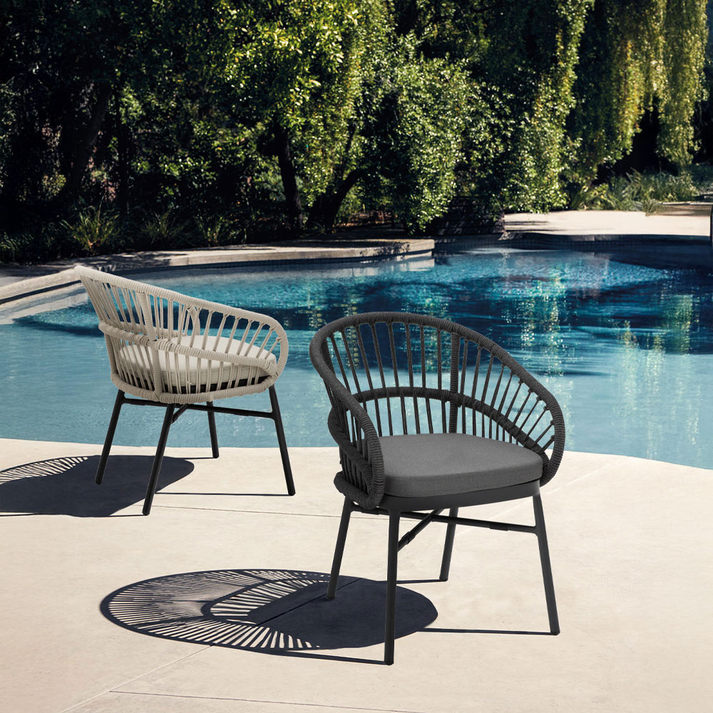 LUNA ΚΑΡΕΚΛΑ ΓΚΡΙ ΣΚΟΥΡΟ 58x65x78cm