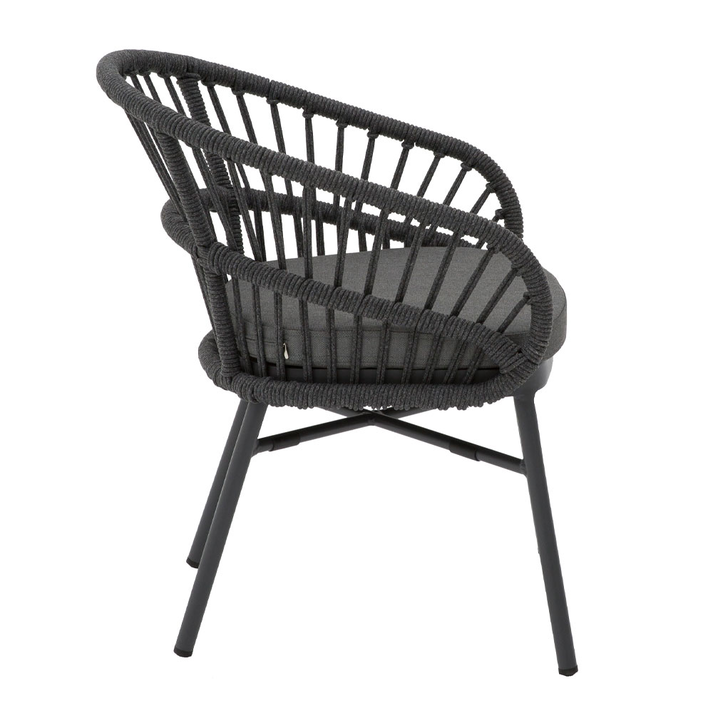 LUNA ΚΑΡΕΚΛΑ ΓΚΡΙ ΣΚΟΥΡΟ 58x65x78cm