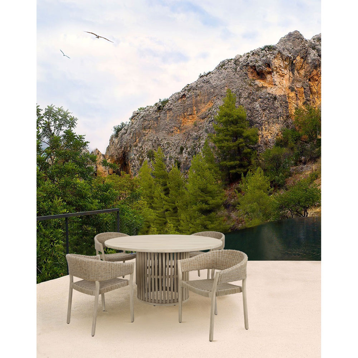 SUMATRA ΤΡΑΠΕΖΙ ΦΥΣΙΚΟ 150x150x76cm