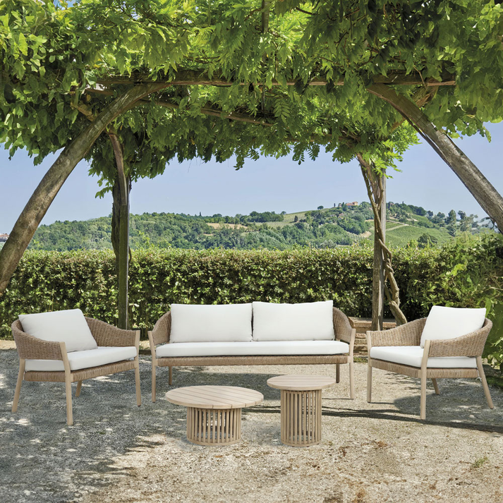 SUMATRA COFFEE TABLE ΦΥΣΙΚΟ 80x80x38cm