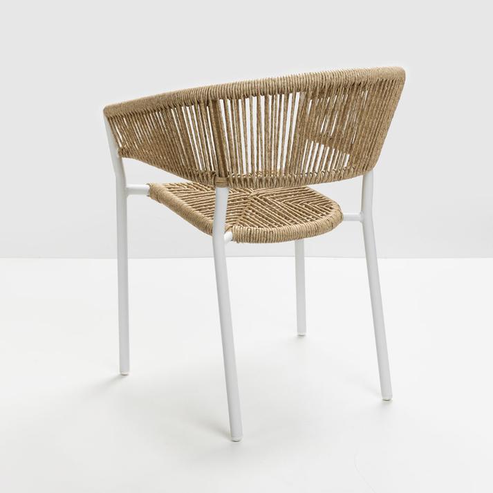 Breeze Καρέκλα Λευκό Φυσικό 56x60x78cm