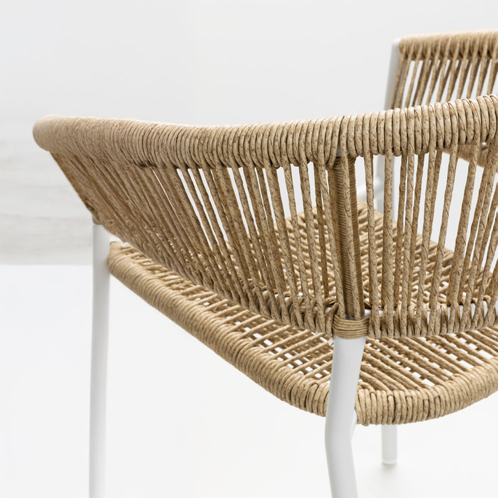 Breeze Καρέκλα Λευκό Φυσικό 56x60x78cm