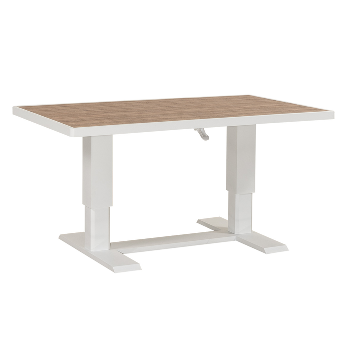 Καθιστικό Κήπου Αλουμινίου Σέτ 4 Τεμαχίων Με Μηχανισμό Αναδίπλωσης Πλάτης Στις Πολυθρόνες