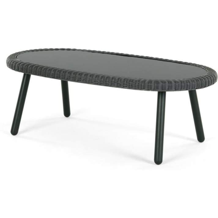 JONAH ΤΡΑΠΕΖΑΚΙ ΣΑΛΟΝΙΟΥ ΑΝΘΡΑΚΙ RATTAN 100Χ52Χ37cm