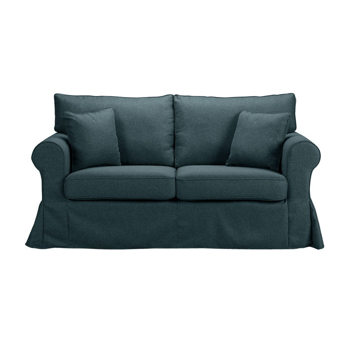 ASHLEY ΚΑΝΑΠΕΣ 2ΘΕΣΙΟΣ ΜΕ ΑΠΟΣΥΡΟΜΕΝΟ ΜΠΛΕ 173x85x95
