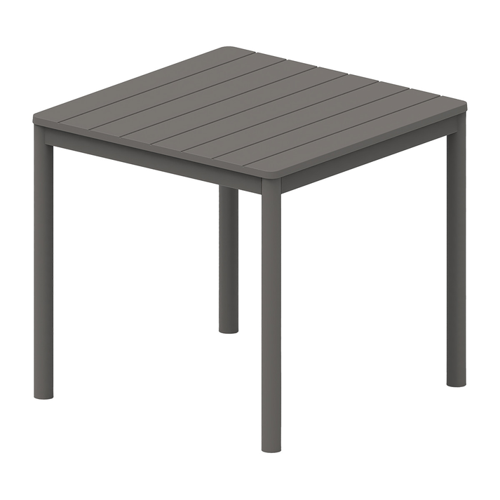 Dark Grey Τραπέζι Πολυπροπυλένιου Με UV Προστασία 80 x 80cm