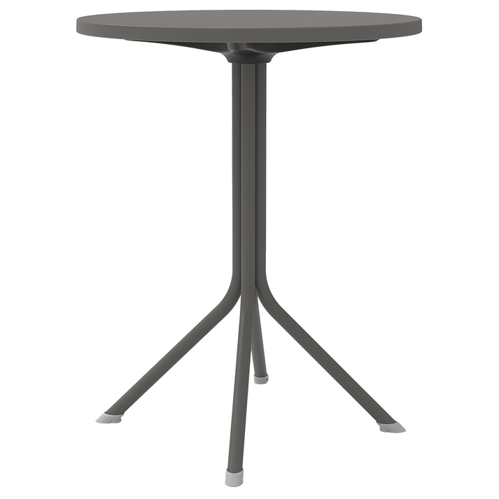 Dark Grey Τραπέζι Πολυπροπυλένιου Με UV Προστασία Φ60cm