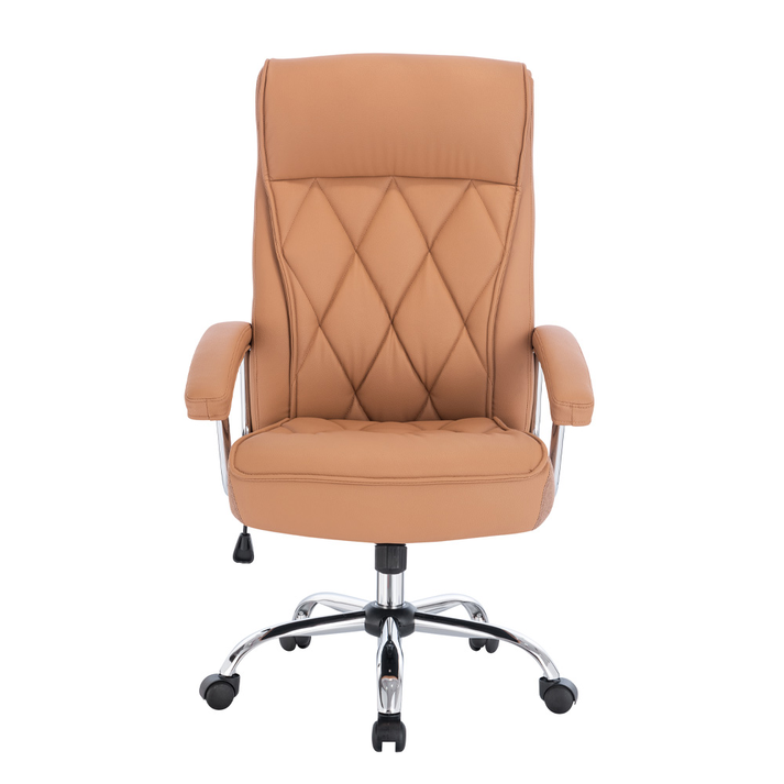 COMFY ΚΑΡΕΚΛΑ ΓΡΑΦΕΙΟΥ CAMEL ΧΡΩΜΙΟ 66.5x67.5x120cm