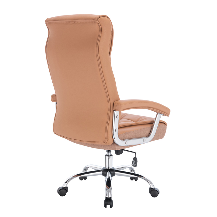 COMFY ΚΑΡΕΚΛΑ ΓΡΑΦΕΙΟΥ CAMEL ΧΡΩΜΙΟ 66.5x67.5x120cm