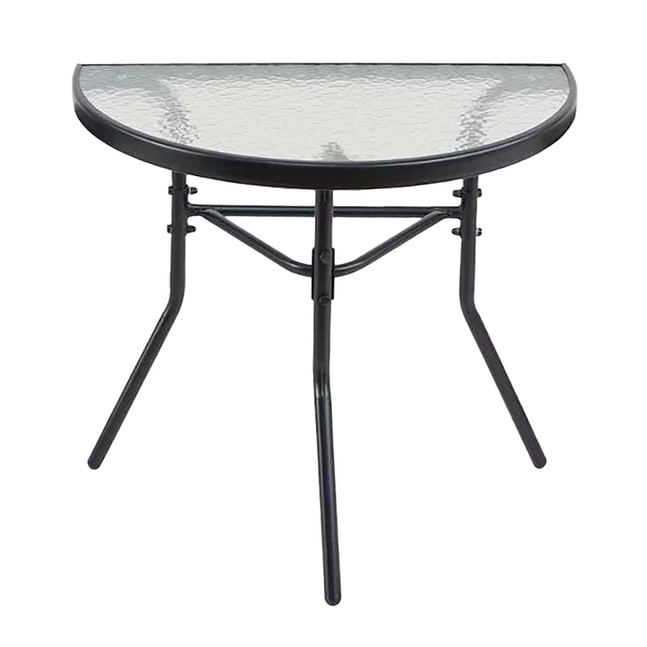 Τραπεζάκι τοίχου ημικύκλιο Με Τζάμι 70 x 40 x 70(h)cm