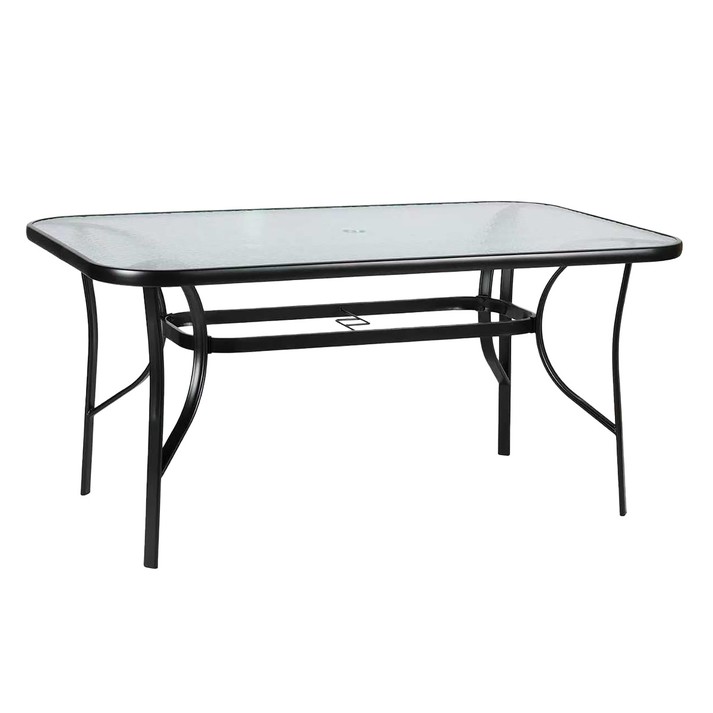 Μεταλλικό Παραλ/μο Τραπέζι Με Τζάμι 150 x 90 x 70(h)cm