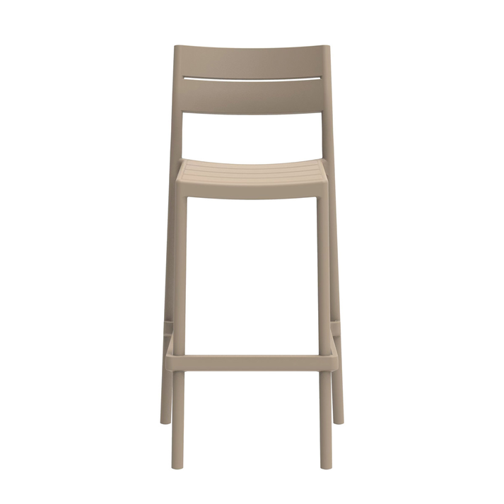 Taupe Σκαμπό Μπάρ Πολυπροπυλένιου Με UV Προστασία