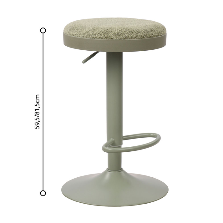 LOLLI ΣΚΑΜΠΟ BAR ΜΕΝΤΑ 38.5x38.5x59.5cm