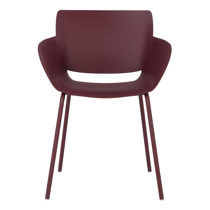 SEDIA ΚΑΡΕΚΛΑ MADDER BROWN 58x51x79.5cm