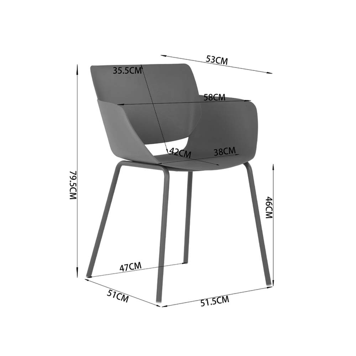 SEDIA ΚΑΡΕΚΛΑ BEIGE 58x51x79.5cm