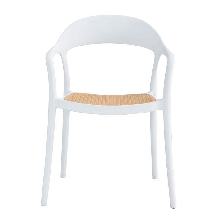 BISTROT ΚΑΡΕΚΛΑ ΛΕΥΚΟ ΦΥΣΙΚΟ 57x53x81.5cm