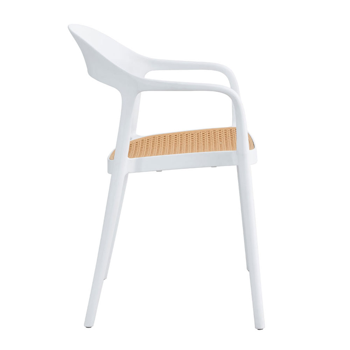 BISTROT ΚΑΡΕΚΛΑ ΛΕΥΚΟ ΦΥΣΙΚΟ 57x53x81.5cm