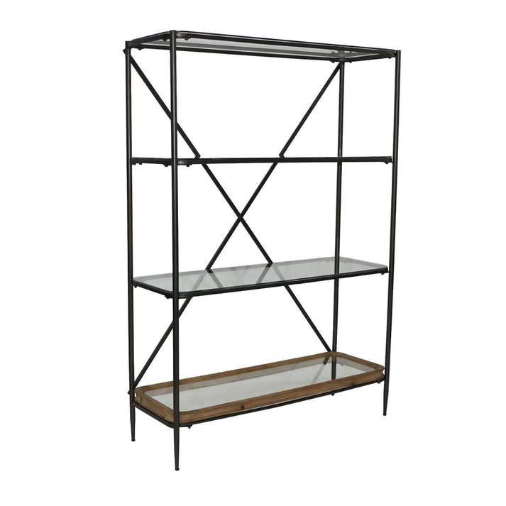 MARAIS ΒΙΒΛΙΟΘΗΚΗ 4ΡΑΦΙΑ ΦΥΣΙΚΟ 127x43x184cm