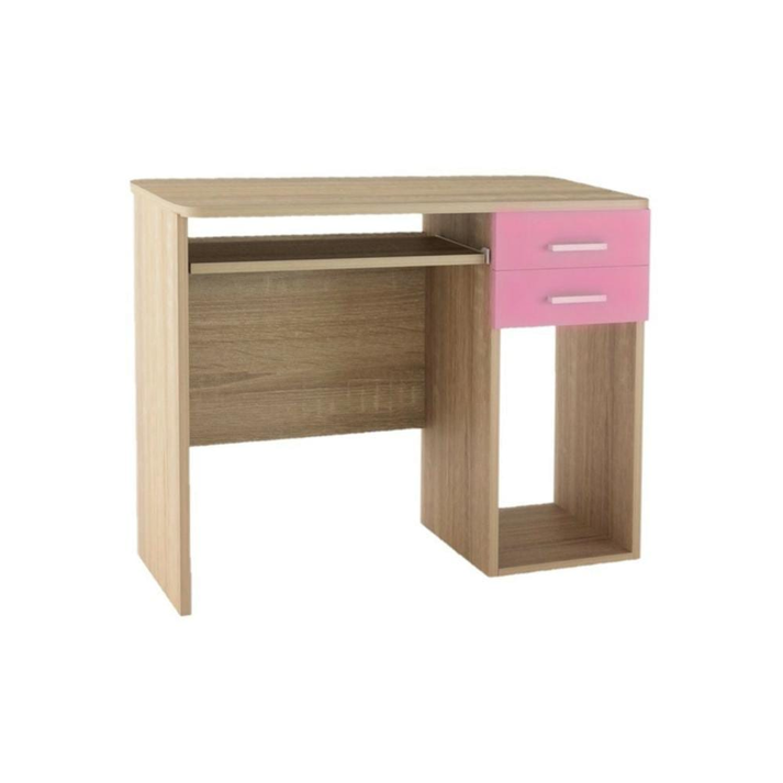 Γραφείο παιδικό με 2 συρτάρια ροζ