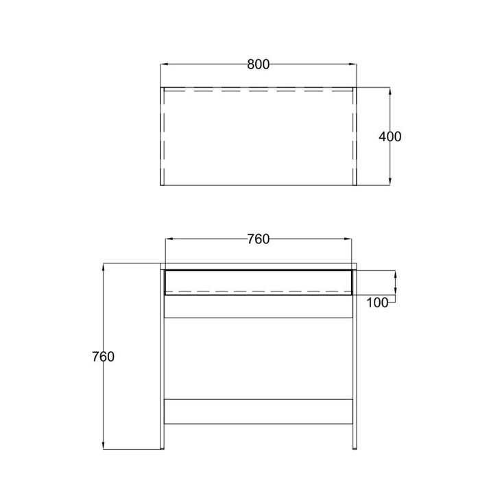 PRACTICO ΓΡΑΦΕΙΟ 1ΣΥΡΤΑΡΙ ΛΕΥΚΟ ΦΥΣΙΚΟ 80x40x76