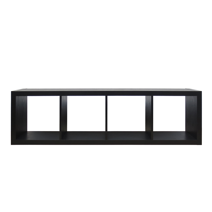 KIVOS 41,6 ΒΙΒΛΙΟΘΗΚΗ ΜΑΥΡΟ 41.6x29.5x147.5