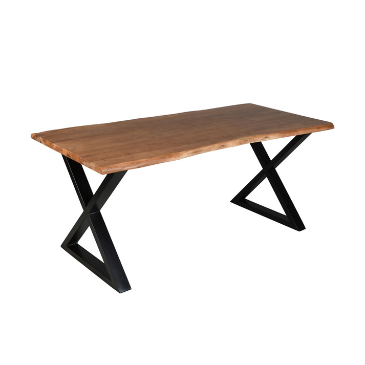 MINGLE ΤΡΑΠΕΖΙ ΚΑΡΥΔΙ ΜΑΥΡΟ 180x80x76