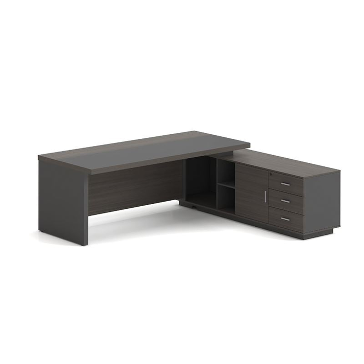 VIP Γραφείο Δεξιά Γωνία, Απόχρωση Grey Walnut