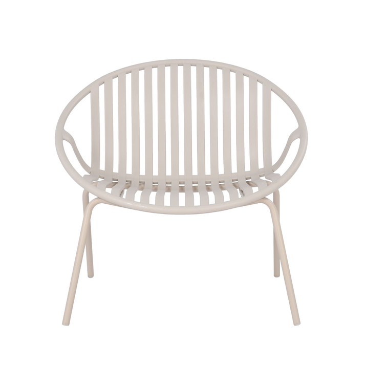 NADIN ΠΟΛΥΘΡΟΝΑ SET 2ΤΕΜ OFF WHITE 80x61.5x73