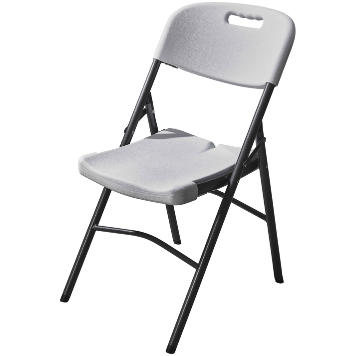 ΚΑΡΕΚΛΑ ΜΕΤΑΛΛΙΚΗ CATERING ΠΤΥΣΣΟΜΕΝΗ ΛΕΥΚΗ -ΔΙΑΣΤΑΣΕΙΣ: W46,5xD44,5xH80cm