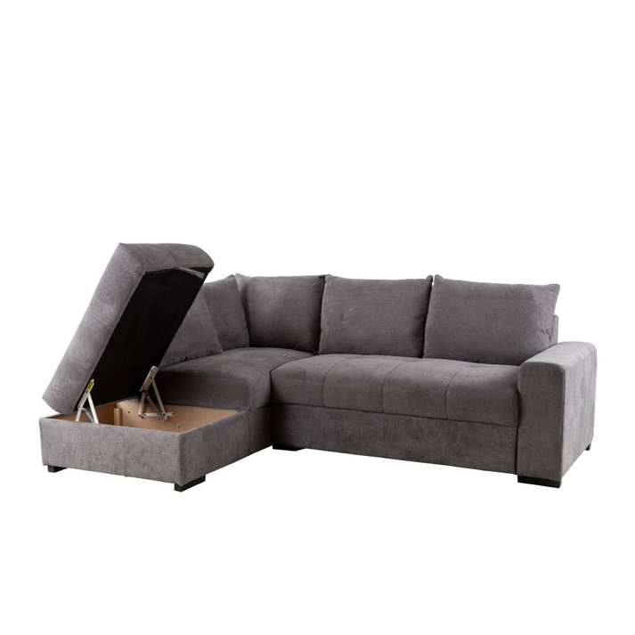 BILL ΚΑΝΑΠΕΣ ΚΡΕΒΑΤΙ ΓΩΝΙΑ ΑΡΙΣΤΕΡΗ STONE 241x173x94