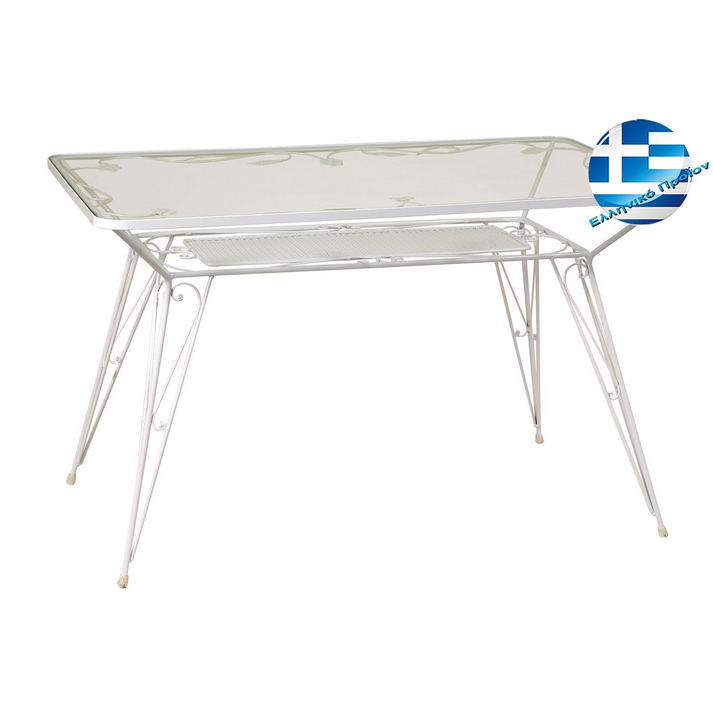 Γαλβανισμένο Παραλ/μο Τραπέζι Μασίφ 160 x 90 x H73cm