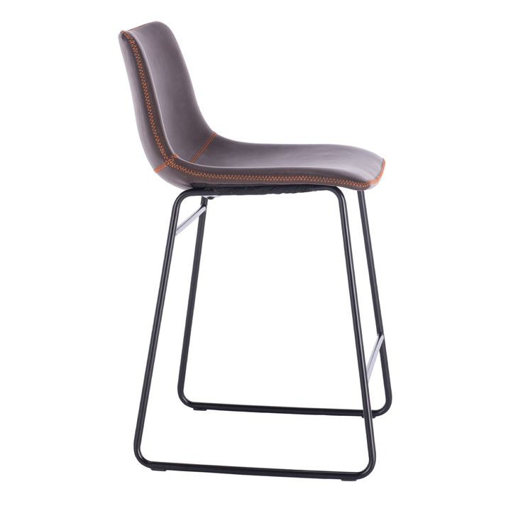 NUEVO ΣΚΑΜΠΟ BAR ΚΑΦΕ ANTIQUE WASHED ΜΑΥΡΟ 46x57.5x89