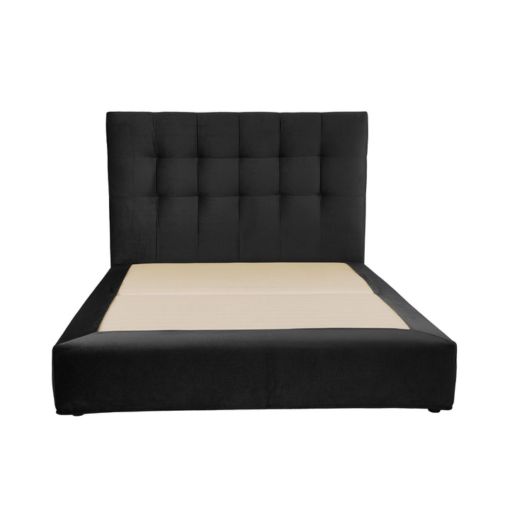 7DAYS ΚΡΕΒΑΤΙ ΧΩΡΙΣ ΑΠΟΘΗΚ. ΧΩΡΟ (ΓΙΑ ΣΤΡΩΜΑ 160x200cm) ΜΑΥΡΟ TEXAS27 161x207x122