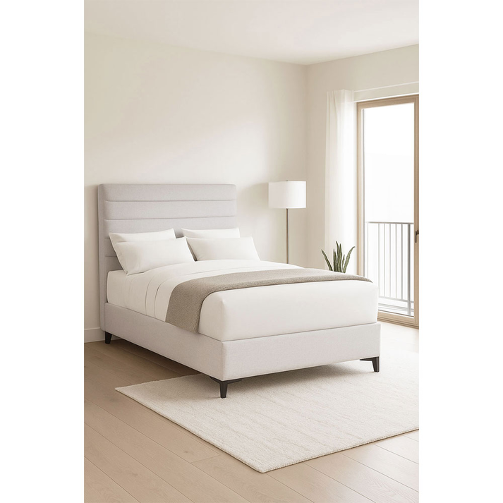 STRATTA ΚΡΕΒΑΤΙ ΜΕ ΑΠΟΘΗΚ. ΧΩΡΟ (ΓΙΑ ΣΤΡΩΜΑ 120x200cm) OFF WHITE 06-900 208x127x121