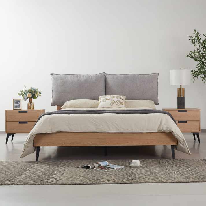 NEON ΚΡΕΒΑΤΙ (ΓΙΑ ΣΤΡΩΜΑ 160x200cm) ΦΥΣΙΚΟ 167x207x105cm