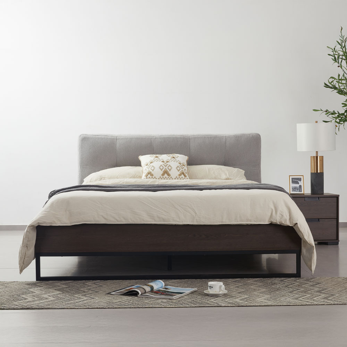 INSPIRE ΚΡΕΒΑΤΙ (ΓΙΑ ΣΤΡΩΜΑ 160x200cm) ΚΑΡΥΔΙ 160x200cm