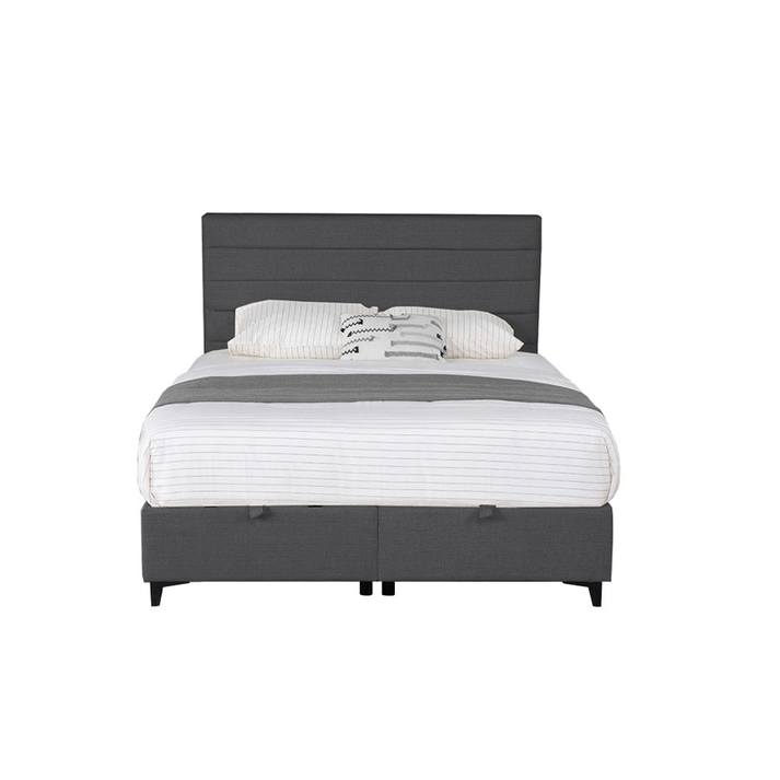 UTOPIA ΚΡΕΒΑΤΙ ΜΕ ΑΠΟΘΗΚ. ΧΩΡΟ ΚΑΙ ΣΤΡΩΜΑ ΓΚΡΙ 34-900 207x160x115