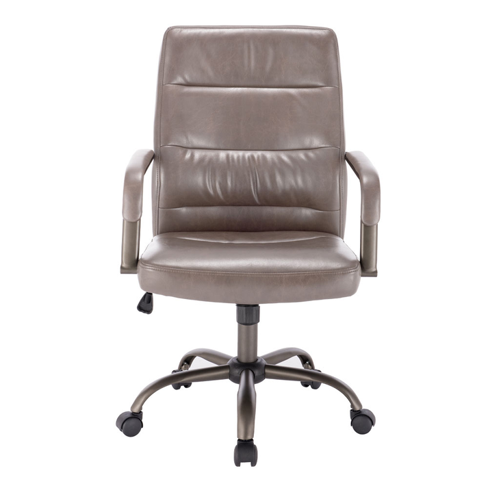 KORD ΚΑΡΕΚΛΑ ΓΡΑΦΕΙΟΥ ΚΑΦΕ GUNMETAL 58.5x65x104