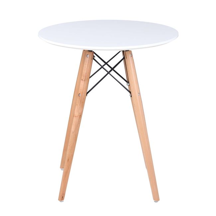 ART Wood Τραπέζι, Πόδια Οξιά Φυσικό, Επιφάνεια MDF Άσπρο