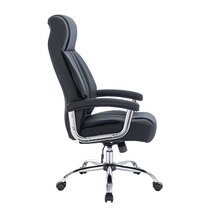 EXECUTIVE ΚΑΡΕΚΛΑ ΓΡΑΦΕΙΟΥ ΜΑΥΡΟ ΧΡΩΜΙΟ 65x70x123