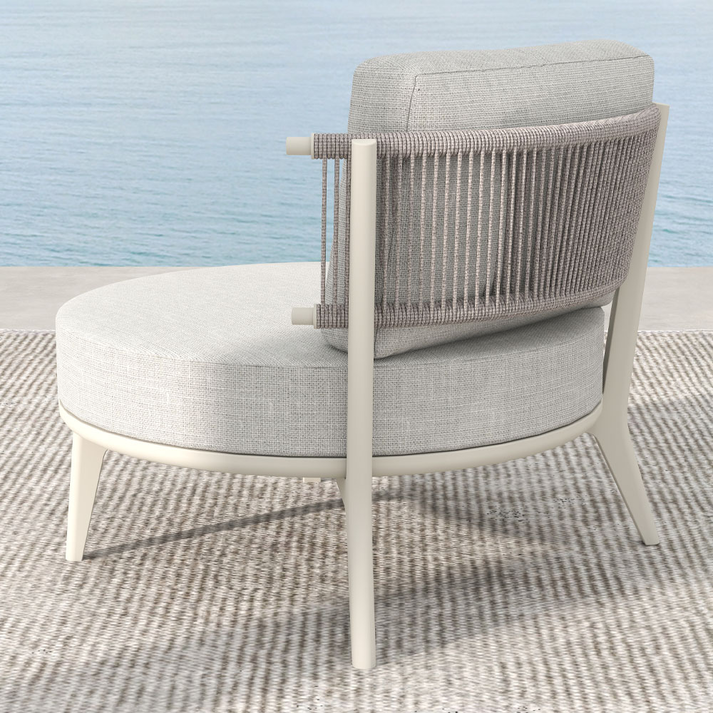 LA LUNA ΣΑΛΟΝΙ SET 1+2+1 OFF WHITE