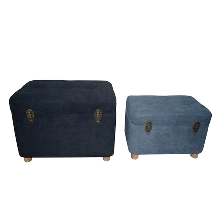 SANDIK ΣΚΑΜΠΟ SET 2ΤΕΜ ΑΝΘΡΑΚΙ ΓΚΡΙ 60x40x43