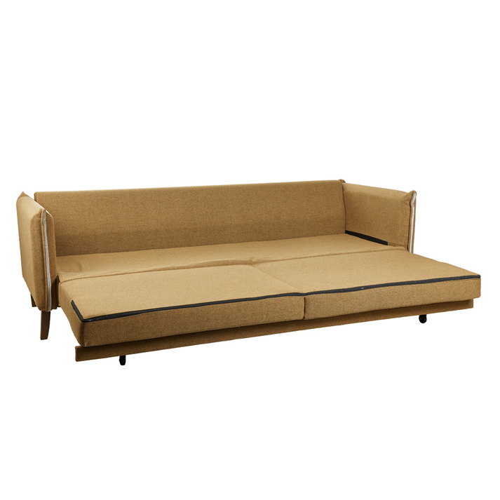 COMMODO ΚΑΝΑΠΕΣ ΚΡΕΒΑΤΙ 3ΘΕΣΙΟΣ CAMEL BEIGE 230x81x88