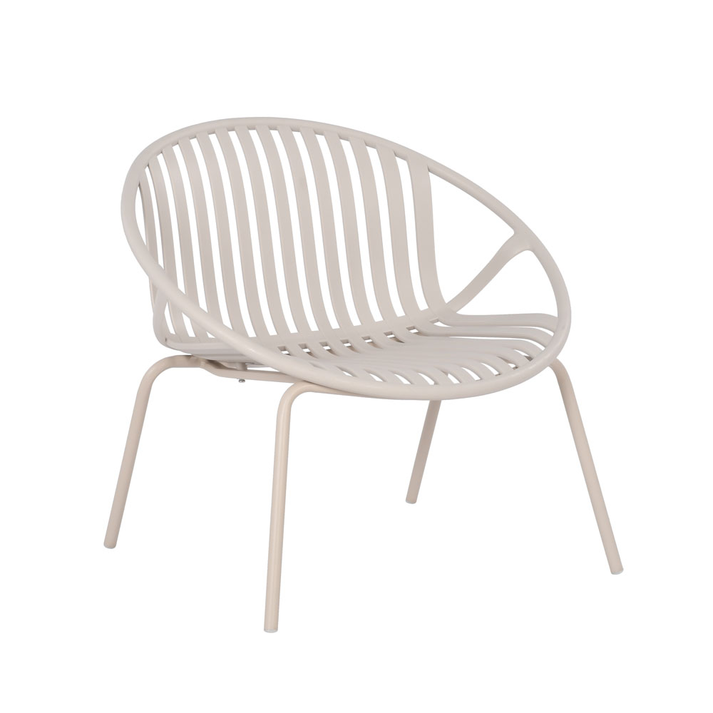 NADIN ΠΟΛΥΘΡΟΝΑ SET 2ΤΕΜ OFF WHITE 80x61.5x73