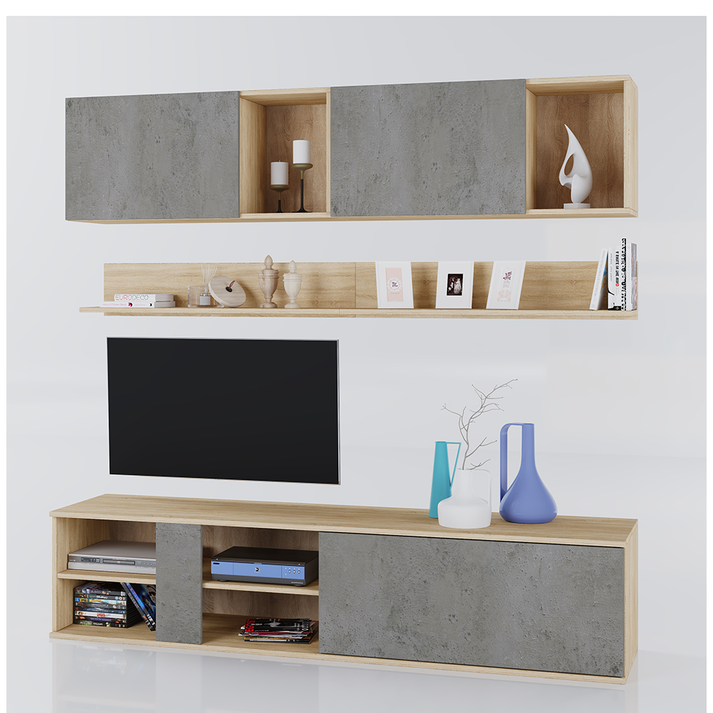 BETON ΣΥΝΘΕΤΟ SONOMA CEMENT ΑΝΟΙΧΤΟ 180x40xH190cm