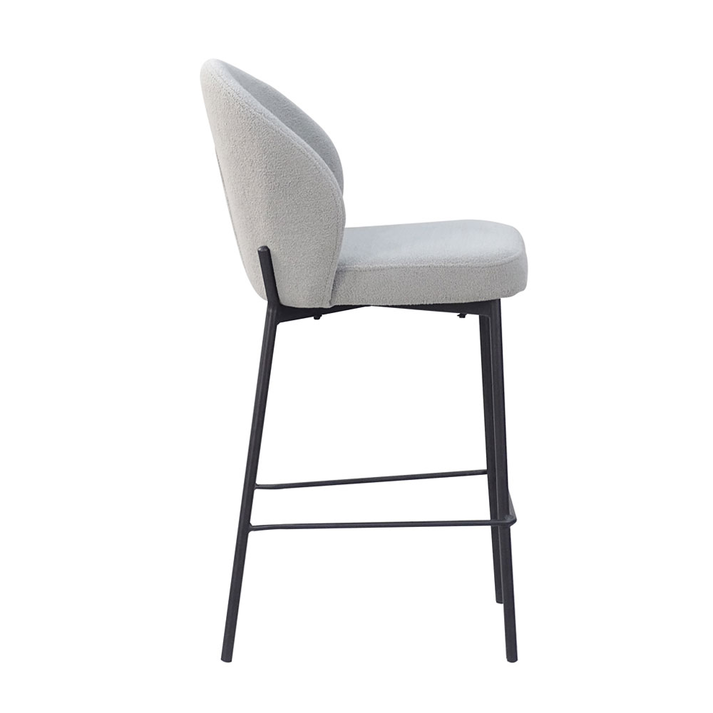 LUNE ΣΚΑΜΠΟ BAR ΓΚΡΙ 48x53.5x95.5