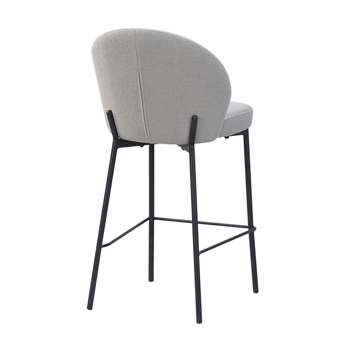 LUNE ΣΚΑΜΠΟ BAR ΓΚΡΙ 48x53.5x95.5