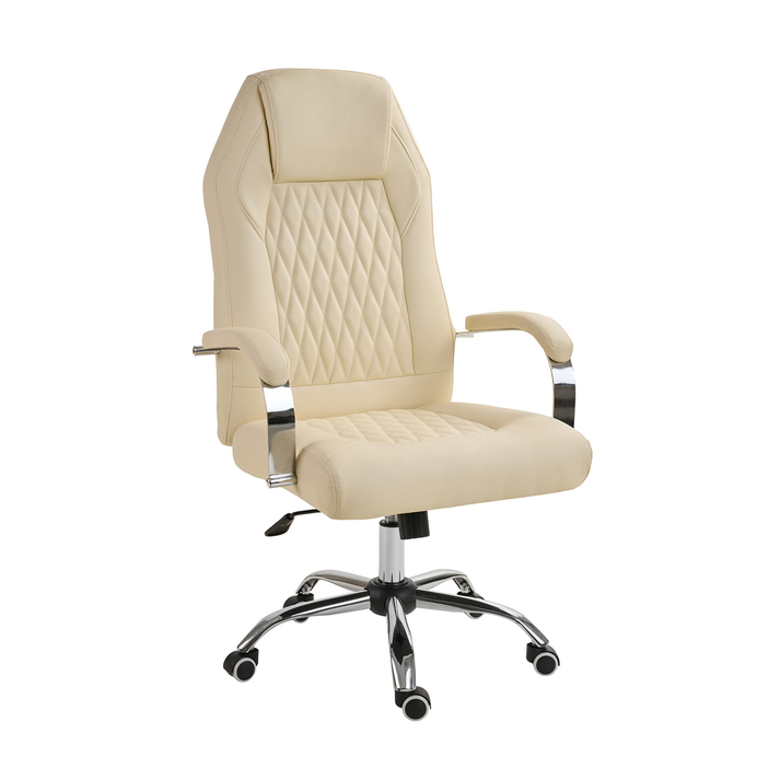 Kαρέκλα γραφείου Elda μπεζ 64 x 68 x 119-129