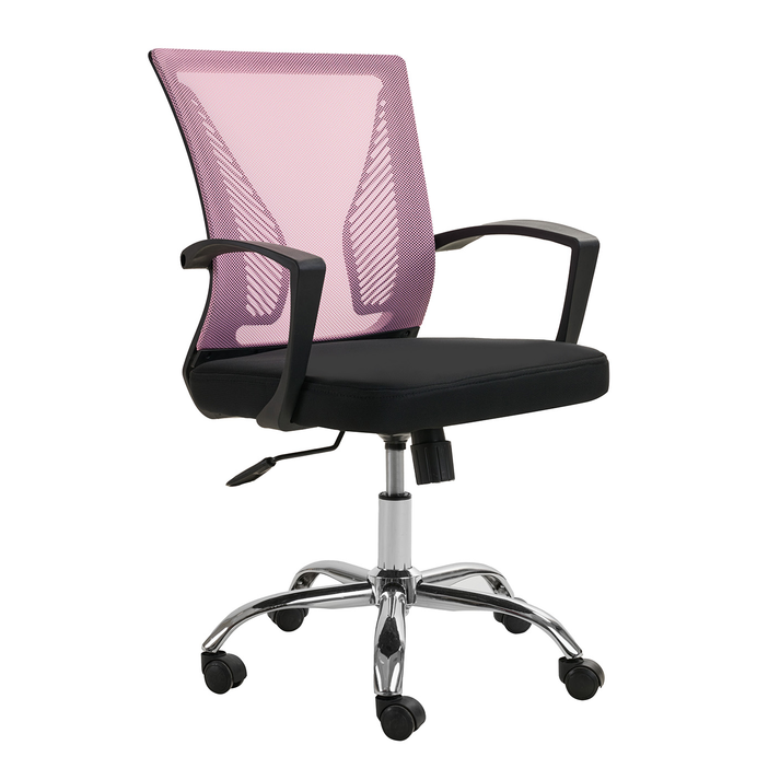 Kαρέκλα γραφείου Grace ροζ 57 x 58 x 93-102